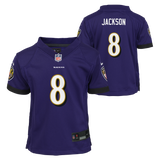 Child Baltimore Ravens Lamar Jackson Purple Home Nike Game Jersey - Pro Jersey Sports