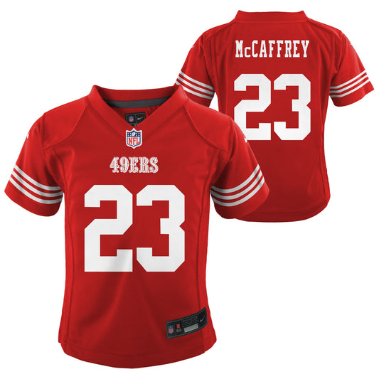 Kids Christian Mccaffrey San Francisco 49ers Red Child Nike Replica Jersey