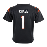 Toddler Jamar Chase Cincinnati Bengals Black Nike Replica Jersey - Pro Jersey Sports