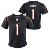 Toddler Jamar Chase Cincinnati Bengals Black Nike Replica Jersey - Pro Jersey Sports