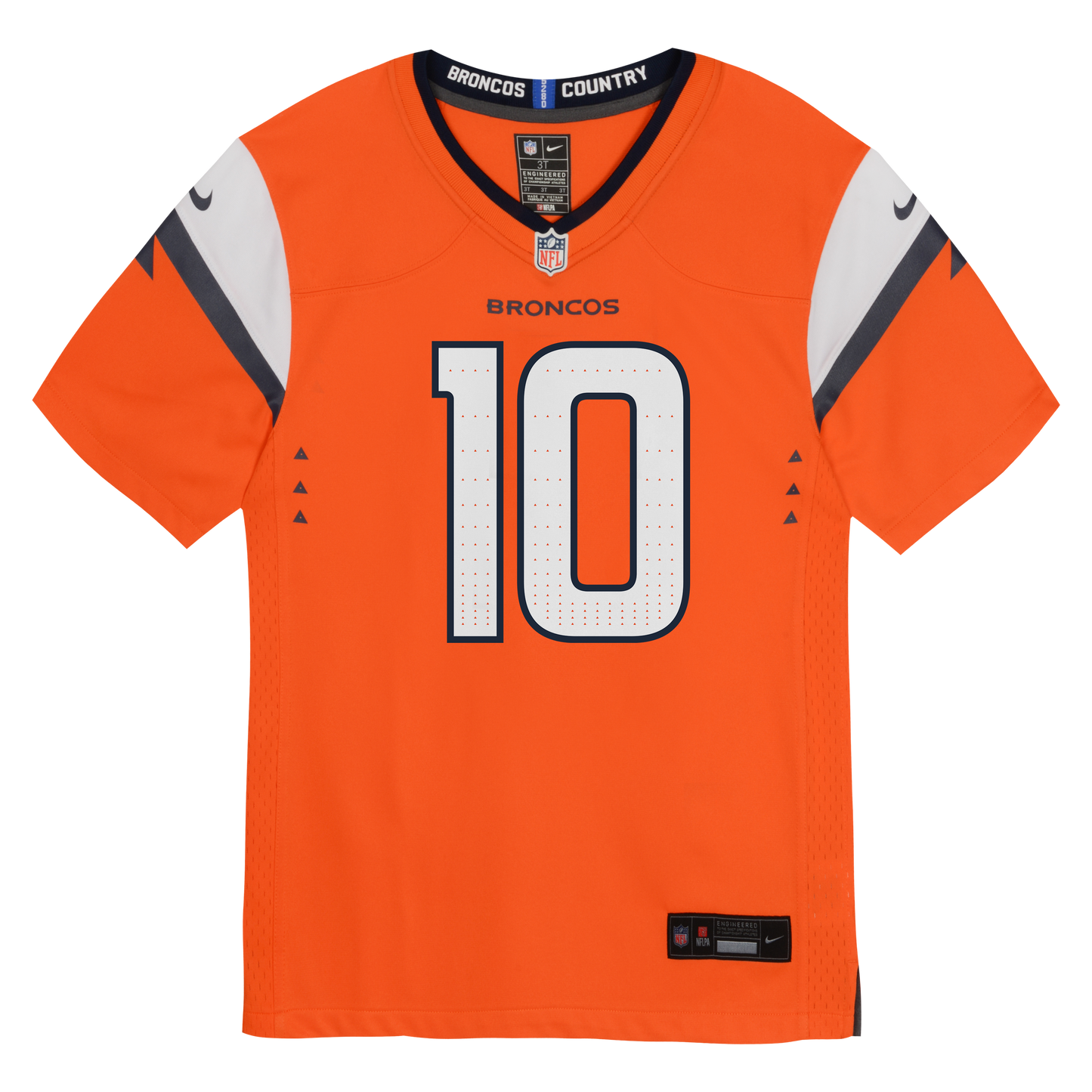 Child Denver Broncos Bo Nix Orange Home Nike Game Jersey - Pro Jersey Sports