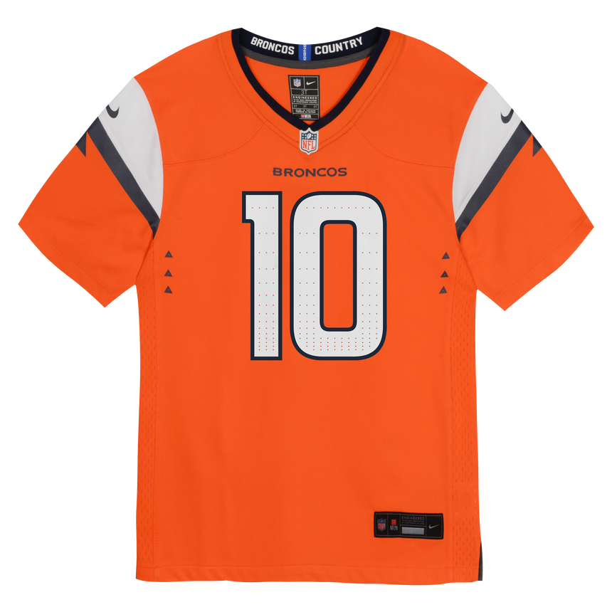 Child Denver Broncos Bo Nix Orange Home Nike Game Jersey - Pro Jersey Sports