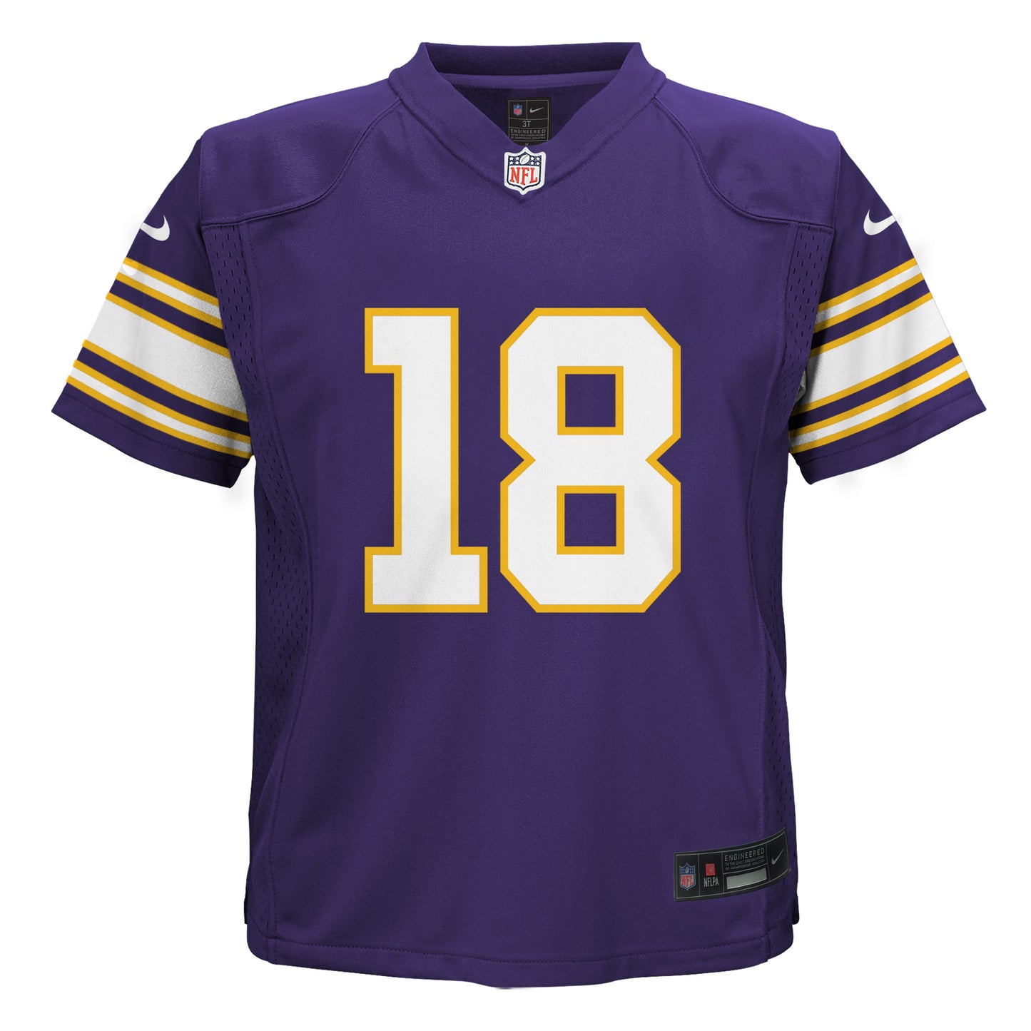 Kids Justin Jefferson Minnesota Vikings Purple Alternate Nike Replica Jersey