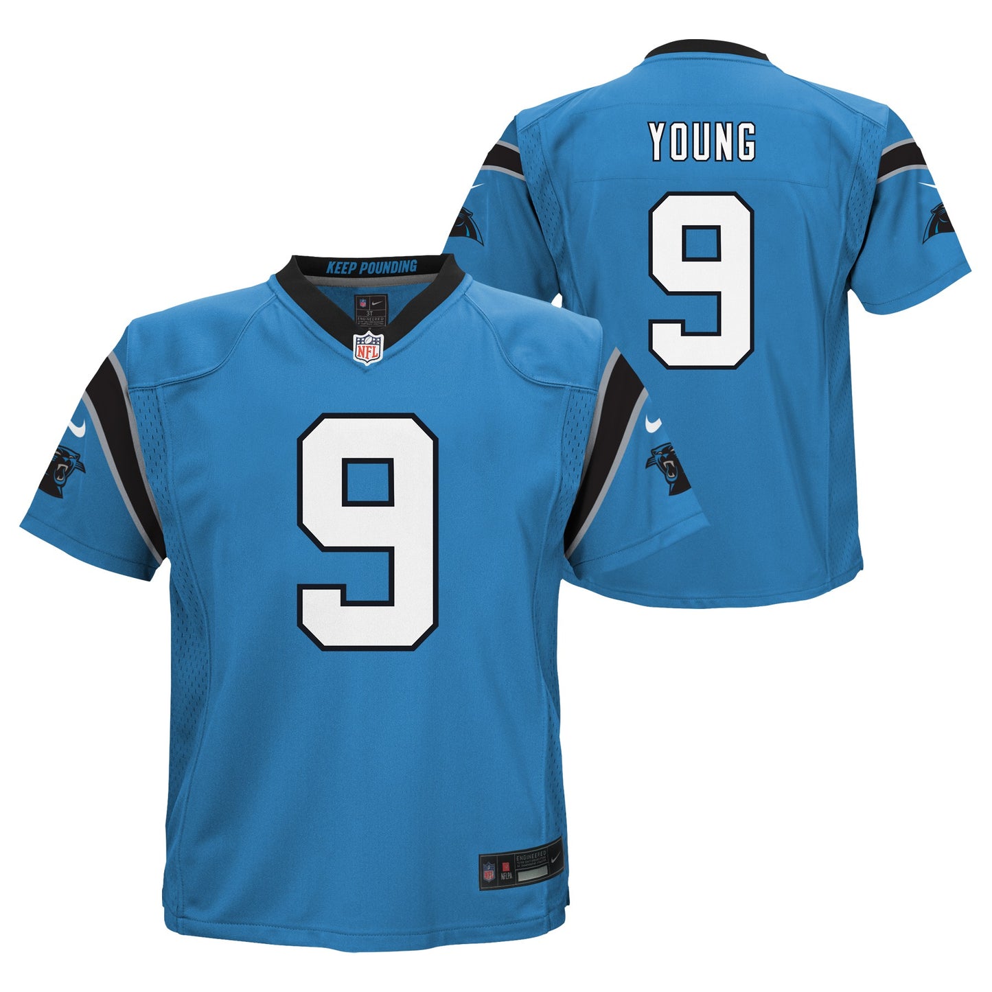 Kids Bryce Young Carolina Panthers Blue Child Nike Replica Jersey