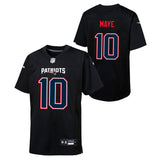 Youth Drake Maye New England Patriots Nike Carbon Black Game Jersey - Pro Jersey Sports