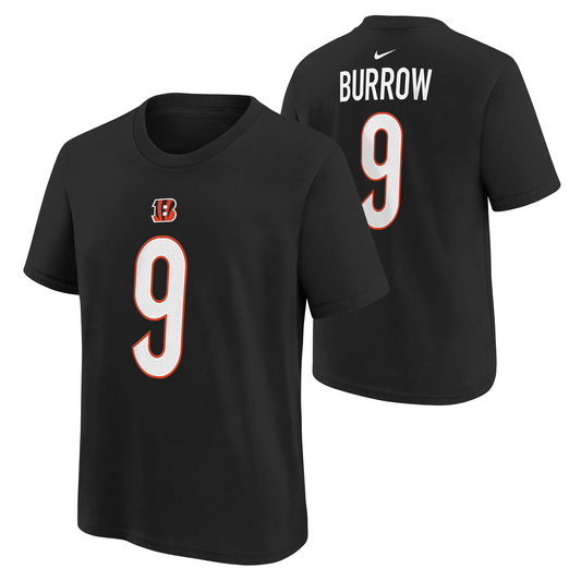 Youth Joe Burrow Cincinnati Bengals Nike Black Player Pride Name & Number T-Shirt - Pro Jersey Sports