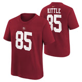 Youth George Kittle San Francisco 49ers Nike Red FUSE Name & Number T-Shirt - Pro Jersey Sports