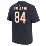 Youth Colston Loveland Chicago Bears Nike Navy FUSE Name & Number T-Shirt - Pro Jersey Sports