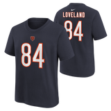 Youth Colston Loveland Chicago Bears Nike Navy FUSE Name & Number T-Shirt - Pro Jersey Sports