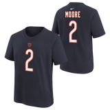 Youth DJ Moore Chicago Bears Nike Navy FUSE Name & Number T-Shirt - Pro Jersey Sports