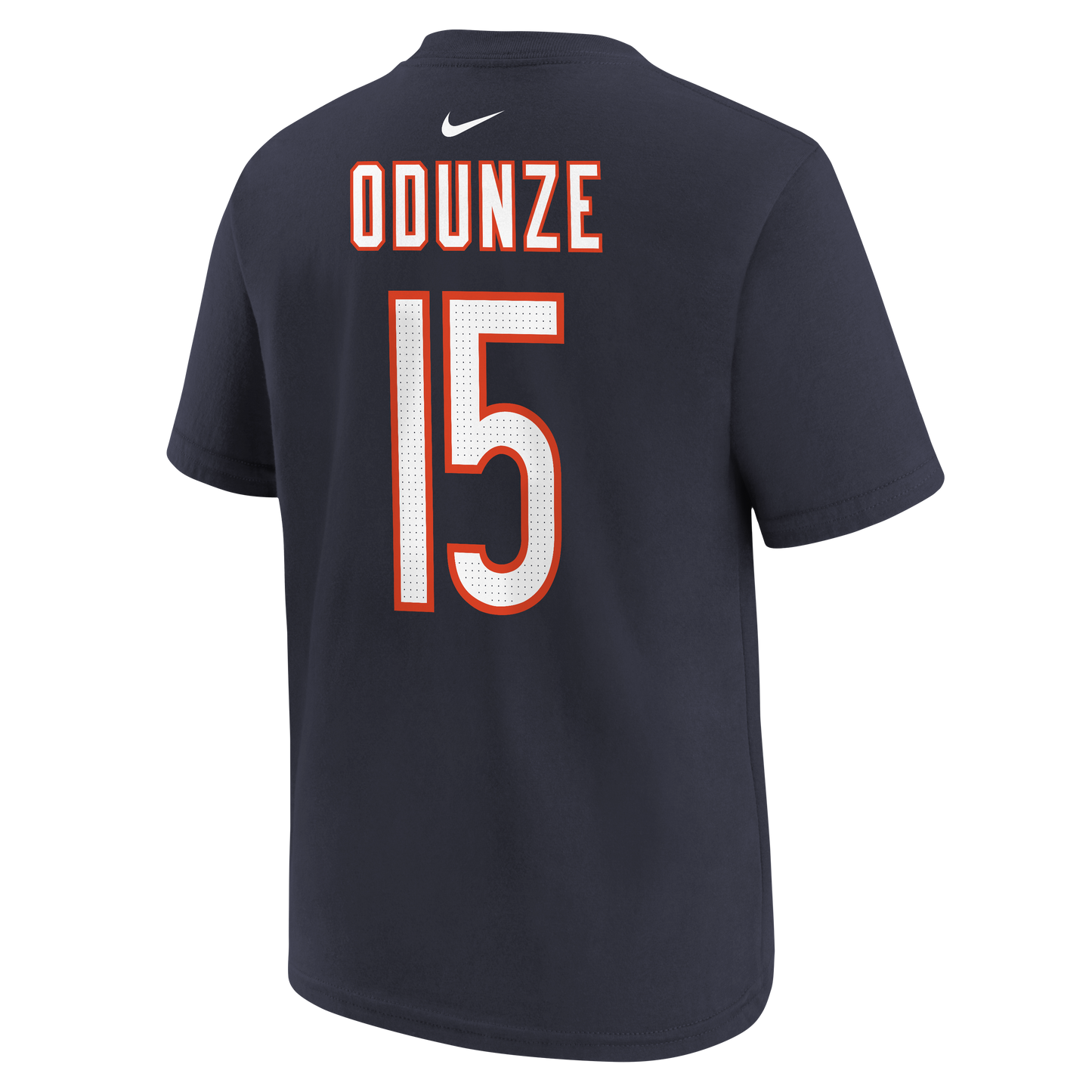 Youth Rome Odunze Chicago Bears Nike Navy FUSE Name & Number T-Shirt