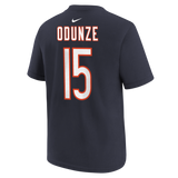 Youth Rome Odunze Chicago Bears Nike Navy FUSE Name & Number T-Shirt - Pro Jersey Sports