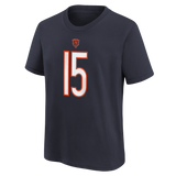 Youth Rome Odunze Chicago Bears Nike Navy FUSE Name & Number T-Shirt - Pro Jersey Sports