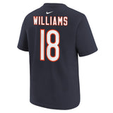 Youth Caleb Williams Chicago Bears Nike Navy FUSE Name & Number T-Shirt - Pro Jersey Sports
