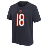 Youth Caleb Williams Chicago Bears Nike Navy FUSE Name & Number T-Shirt - Pro Jersey Sports