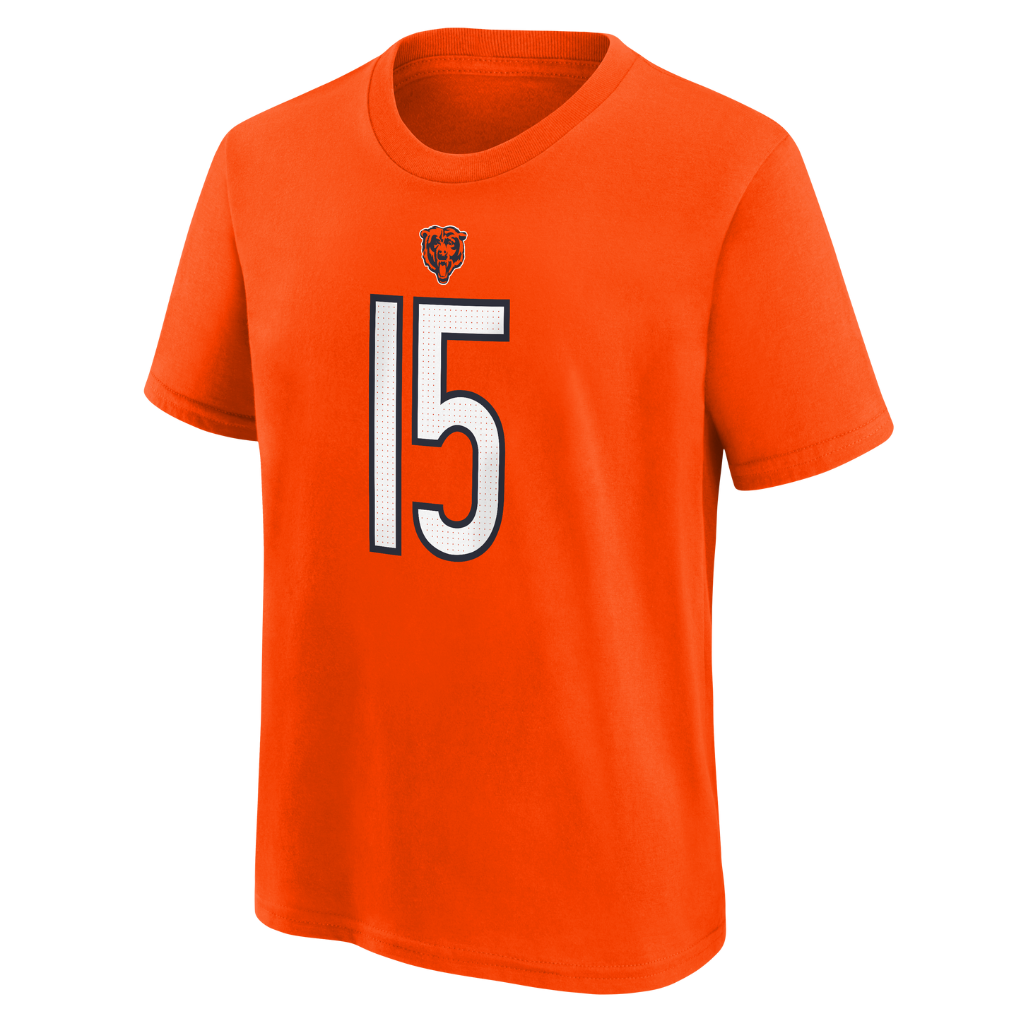 Youth Rome Odunze Chicago Bears Nike Orange FUSE Name & Number T-Shirt