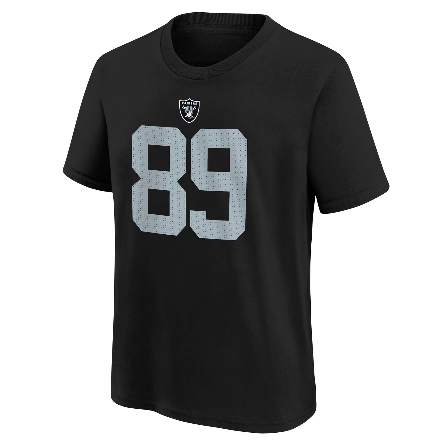 Youth Brock Bowers Las Vegas Raiders Nike Black FUSE Name and Number Tee - Pro Jersey Sports