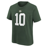 Youth Jordan Long Green Bay Packers Nike Green Player FUSE Name & Number T-Shirt - Pro Jersey Sports