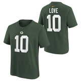Youth Jordan Long Green Bay Packers Nike Green Player FUSE Name & Number T-Shirt - Pro Jersey Sports
