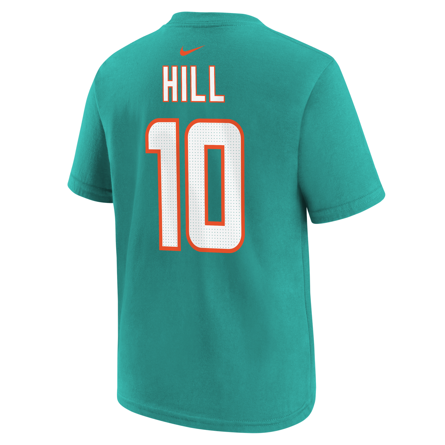 Kids Miami Dolphins Tyreek Hill Nike Aqua Player FUSE Child Name & Number T-Shirt