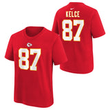 Youth Kansas City Chiefs Travis Kelce Nike Red FUSE Name & Number T-Shirt - Pro Jersey Sports