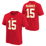 Youth Kansas City Chiefs Patrick Mahomes Nike Red FUSE Name & Number T-Shirt - Pro Jersey Sports