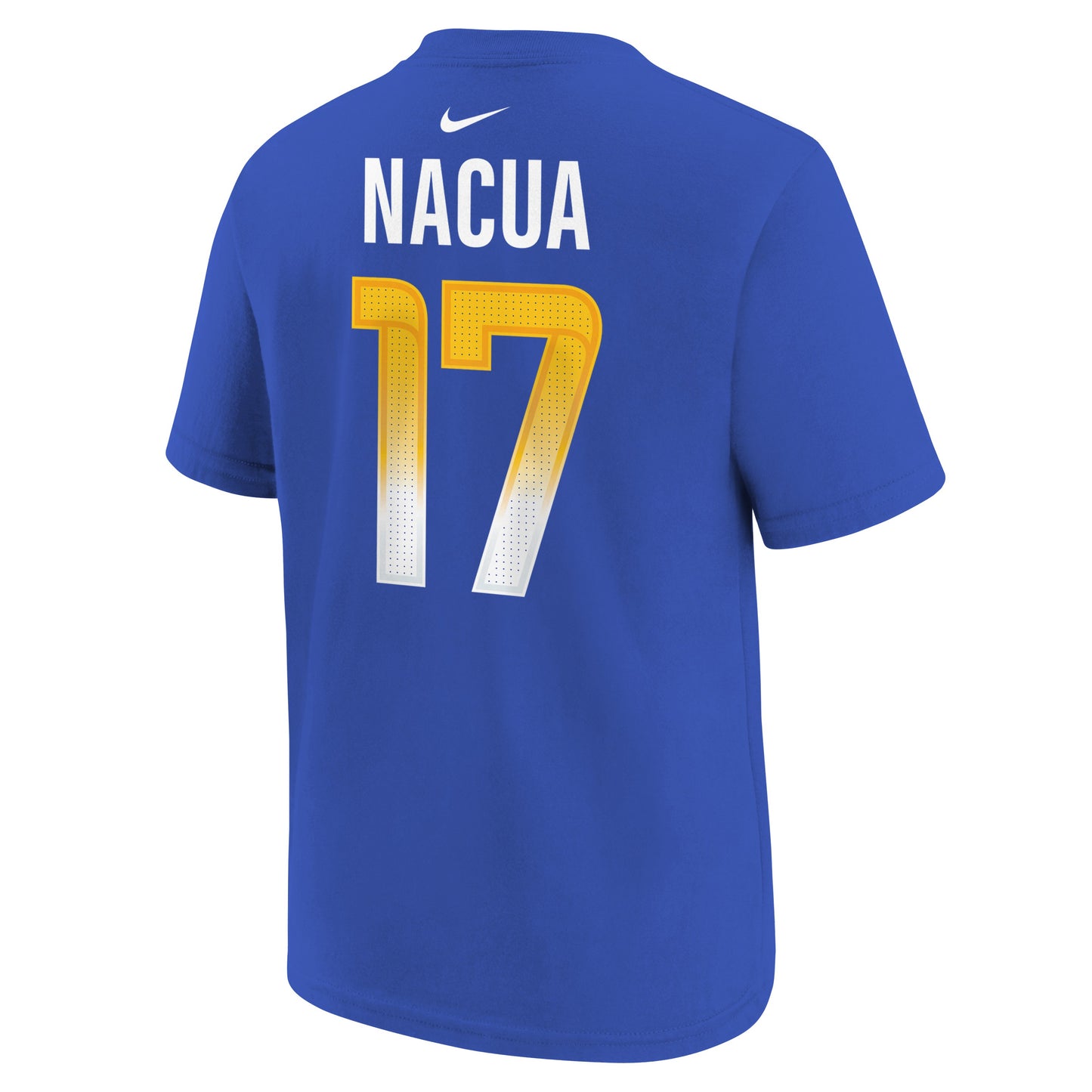 Youth Puka Nacua Los Angeles Rams Royal Blue Nike FUSE Name and Number Tee