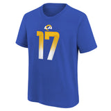 Youth Puka Nacua Los Angeles Rams Royal Blue Nike FUSE Name and Number Tee - Pro Jersey Sports