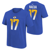 Youth Puka Nacua Los Angeles Rams Royal Blue Nike FUSE Name and Number Tee - Pro Jersey Sports