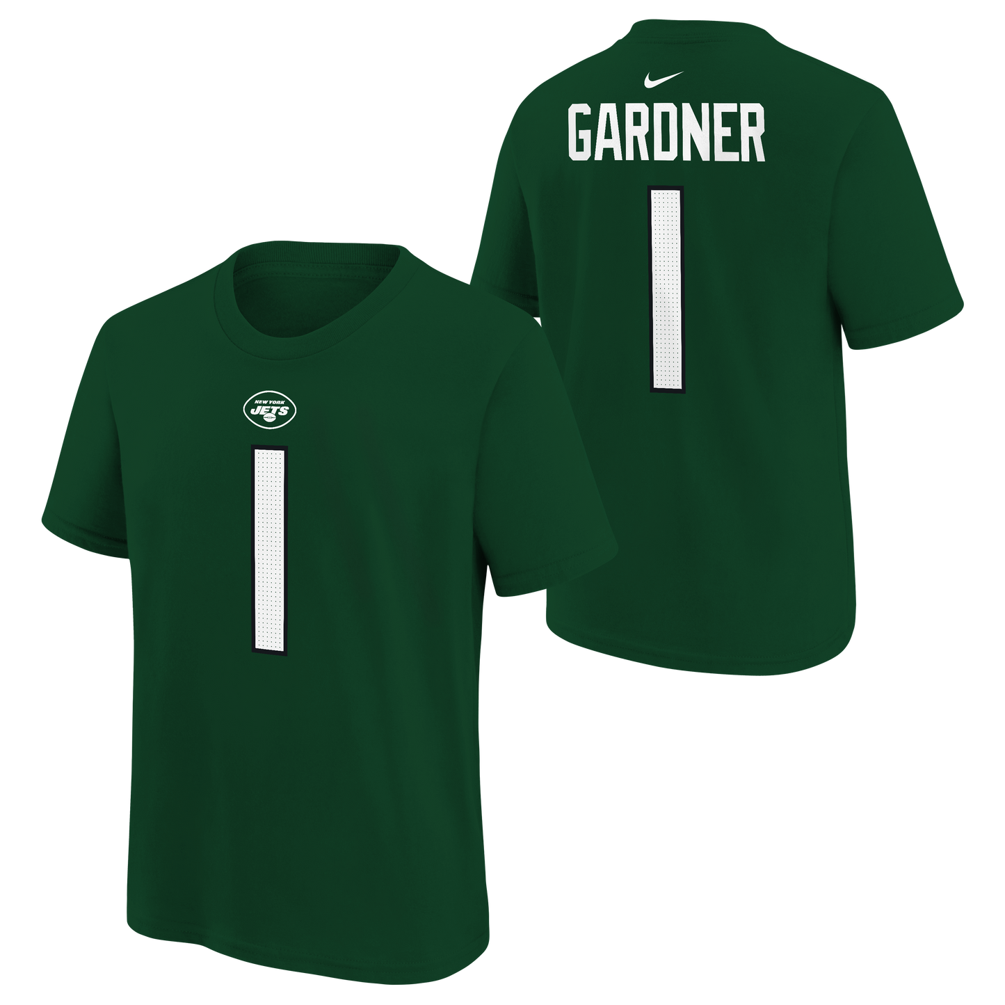 Youth New York Jets Sauce Gardner Nike Green FUSE Name & Number T-Shirt