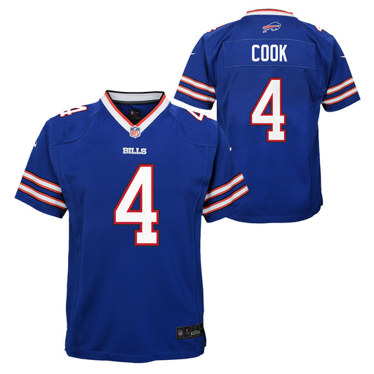 Youth James Cook Buffalo Bills Nike Royal Blue Game Jersey