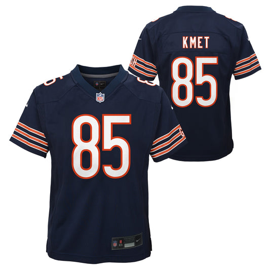 Youth Nike Cole Kmet Navy Chicago Bears Game Jersey