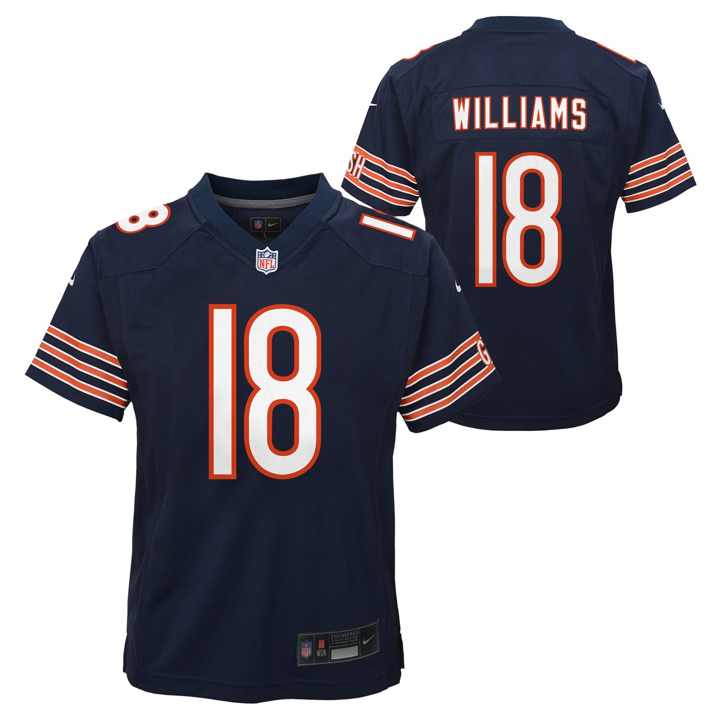 Youth Caleb Williams Chicago Bears Navy Nike Game Jersey