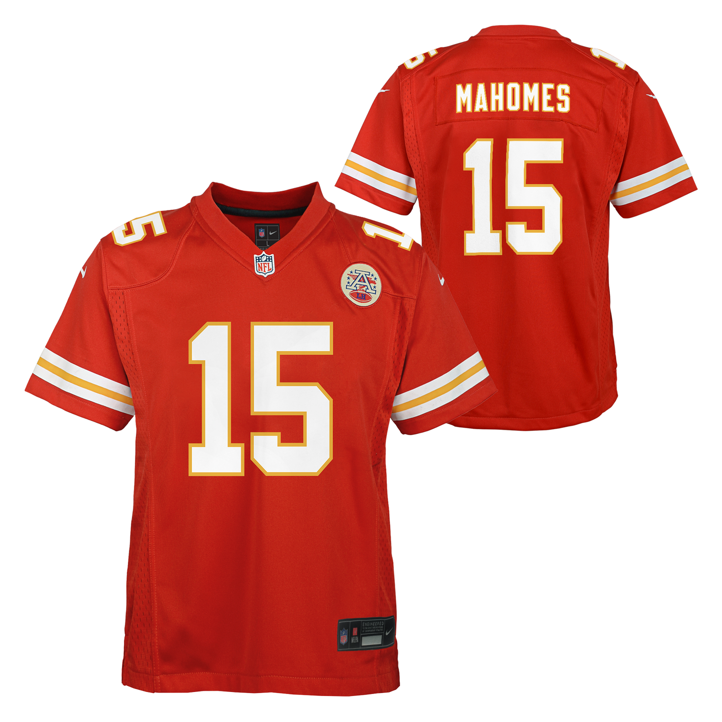Kids Patrick Mahomes Kansas City Chiefs Red Child Nike Replica Jersey