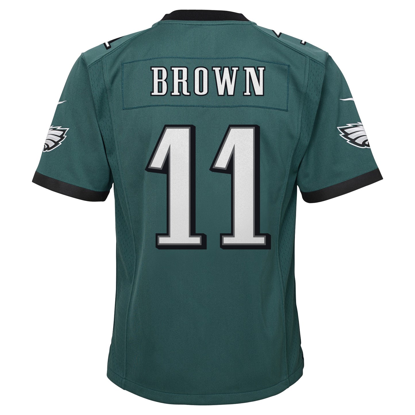 Youth AJ Brown Philadelphia Eagles Midnight Green Nike Game Jersey