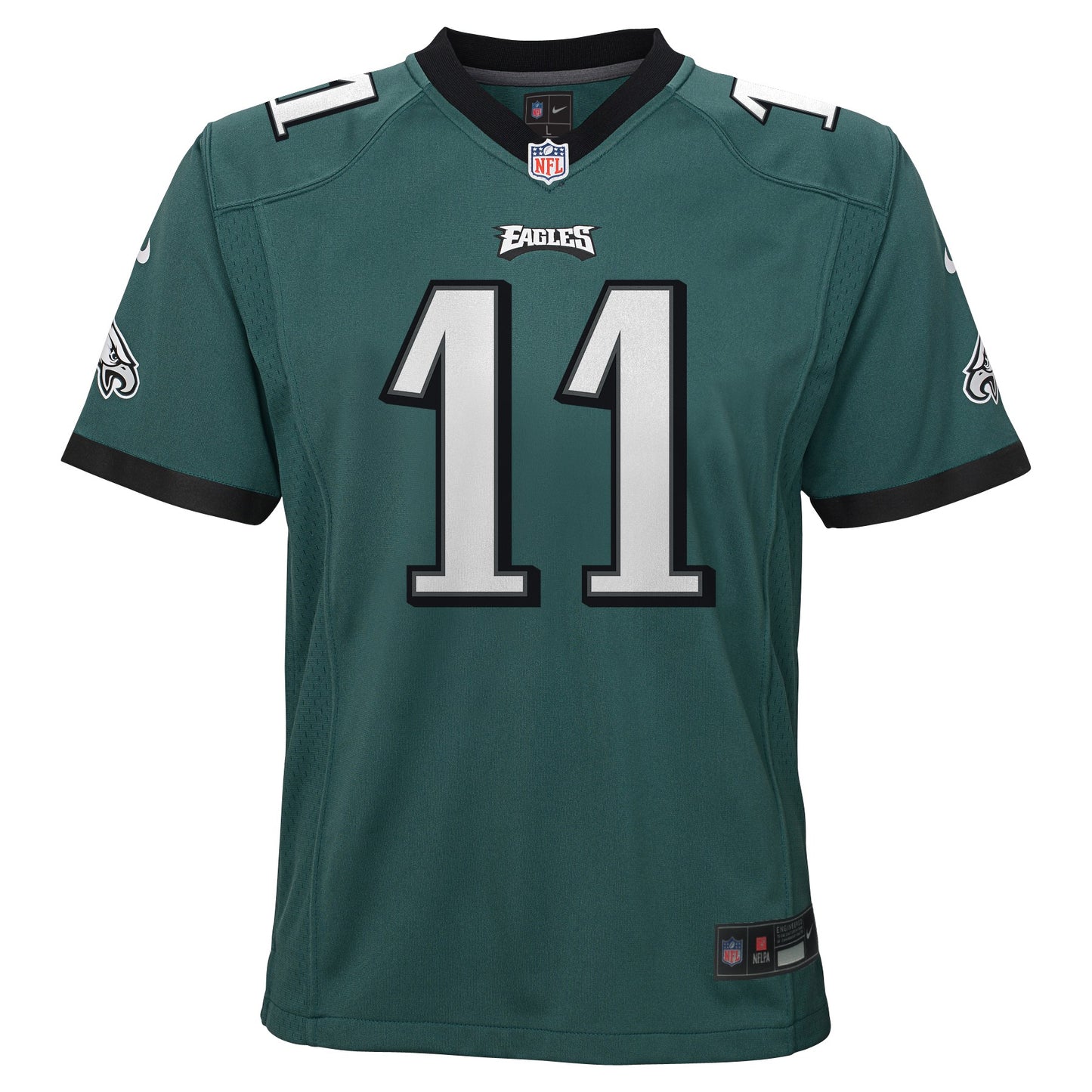 Youth AJ Brown Philadelphia Eagles Midnight Green Nike Game Jersey