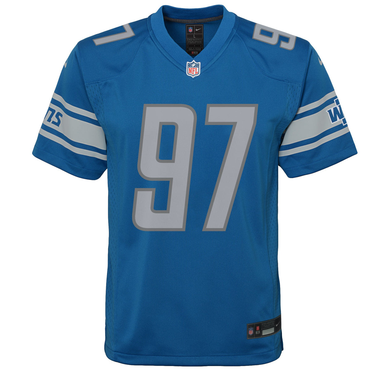 Youth Detroit Lions Aidan Hutchinson Nike Blue Game Jersey - Pro Jersey Sports