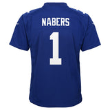 Youth Malik Nabers New York Giants Royal Blue Nike Game Jersey - Pro Jersey Sports