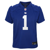 Youth Malik Nabers New York Giants Royal Blue Nike Game Jersey - Pro Jersey Sports