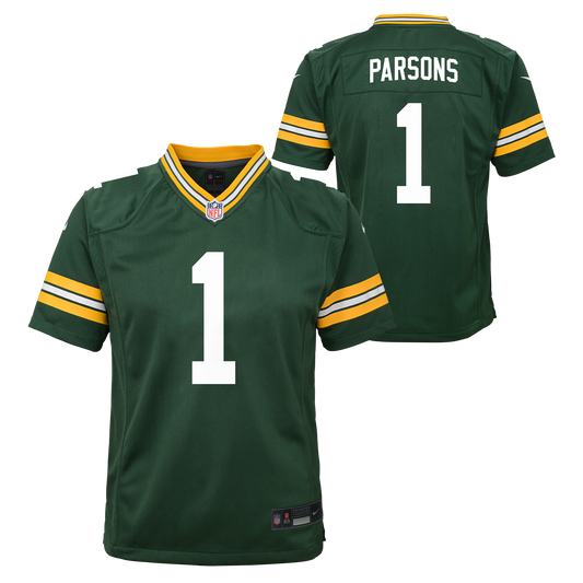 Youth Green Bay Packers Micah Parsons Nike Green Game Jersey - Pro Jersey Sports