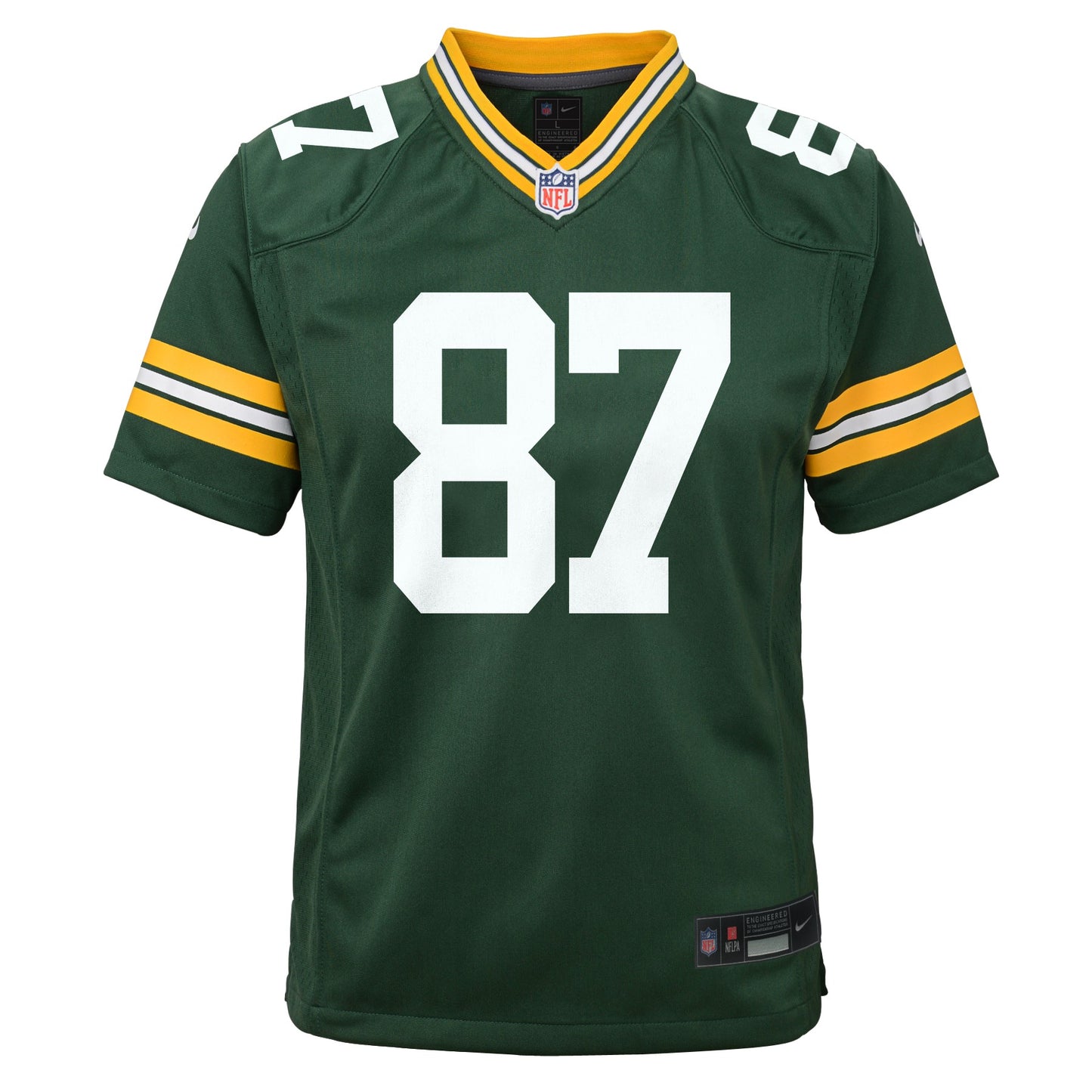 Youth Green Bay Packers Romeo Doubs Nike Green Game Jersey