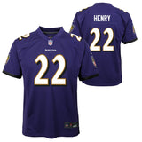 Youth Derrick Henry Baltimore Ravens Nike Purple Game Jersey - Pro Jersey Sports