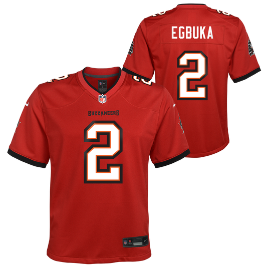 Youth Tampa Bay Buccaneers Emeka Egbuka Nike Red Nike Game Jersey