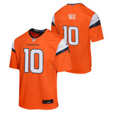 Youth Denver Broncos Bo Nix Nike Orange Game Team Jersey - Pro Jersey Sports