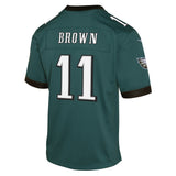Youth AJ Brown Philadelphia Eagles 24 Midnight Green Nike Game Jersey - Pro Jersey Sports