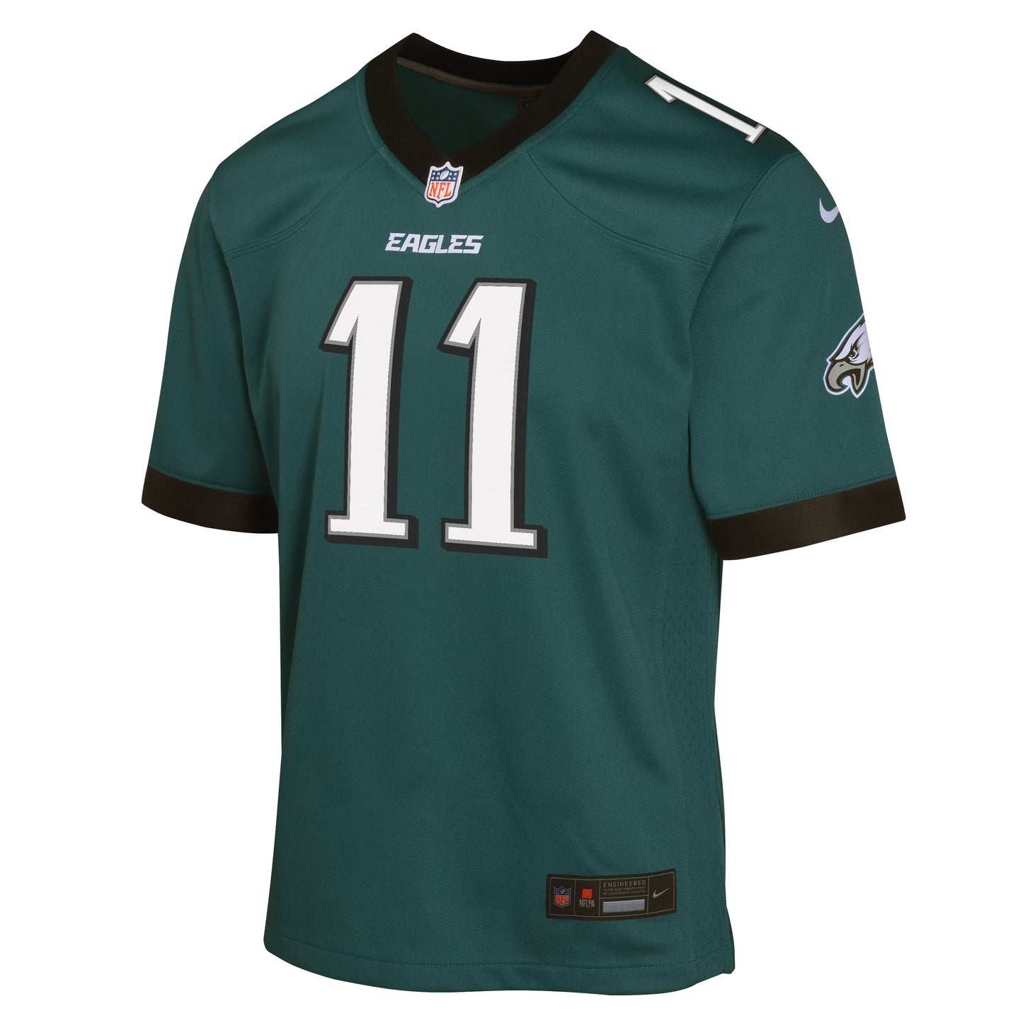 Youth AJ Brown Philadelphia Eagles Green Nike Game Jersey