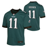 Youth AJ Brown Philadelphia Eagles 24 Midnight Green Nike Game Jersey - Pro Jersey Sports