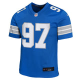 Youth Detroit Lions Aidan Hutchinson Nike Blue Game Jersey - Pro Jersey Sports