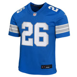 Youth Detroit Lions Jahmyr Gibbs Nike "ROOKIE" Blue Game Jersey - Pro Jersey Sports