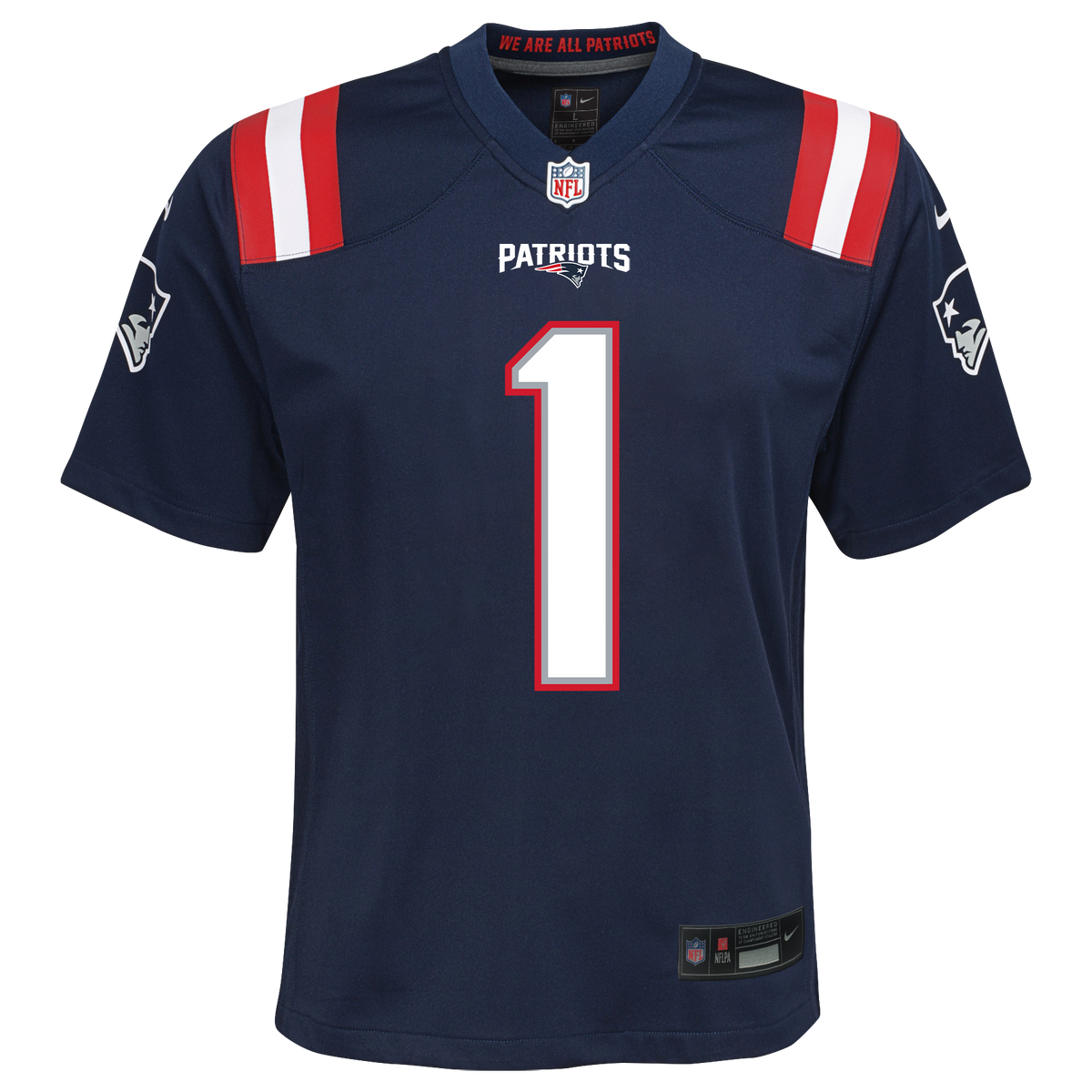Youth AJ Brown New England Patriots Nike Navy Game Jersey